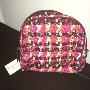 Vera Bradley medium cosmetic bag Houndstooth Tweed